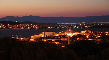 Türkiye 'nin Balikesir ilinin Ayvalk tatil beldesinden manzara