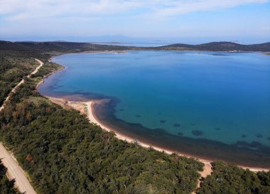Türkiye 'nin Balikesir ilinin Ayvalk tatil beldesinden manzara