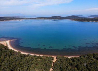 Türkiye 'nin Balikesir ilinin Ayvalk tatil beldesinden manzara