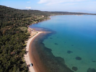 Türkiye 'nin Balikesir ilinin Ayvalk tatil beldesinden manzara
