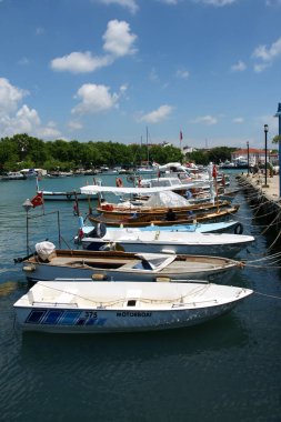 A view from Erdek Town in Balikesir, Turkey clipart