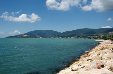 Türkiye 'nin Balikesir ilçesinin Erdek ilçesinden manzara