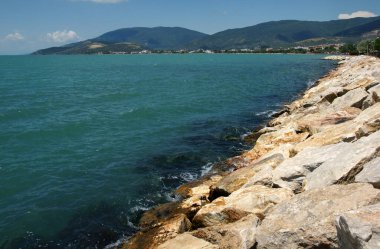 Türkiye 'nin Balikesir ilçesinin Erdek ilçesinden manzara