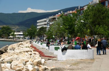 Türkiye 'nin Balikesir ilçesinin Erdek ilçesinden manzara