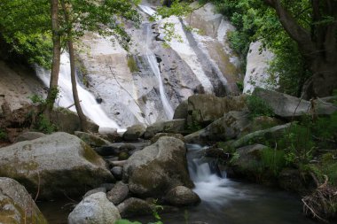 Ormanli Waterfall in Erdek, Balikesir, Turkey clipart