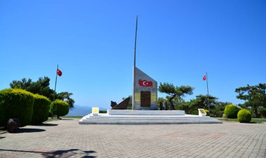 Havran, Turkey. August 13, 2019. A view from the Koca Seyit Monument and Tomb in Havran, Balikesir, Turkey clipart