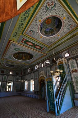 Burhaniye, Türkiye. 14 Haziran 2023. Türkiye 'nin Balikesir ilinin Burhaniye ilçesinde yer alan Sahinler Camii tamamen ahşaptan yapılmıştır. 19. yüzyılda inşa edilmiş..