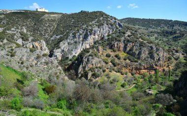 Türkiye 'nin Bilecik kentinin tarihi bölgesinden bir manzara