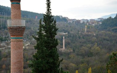 Türkiye 'nin Bilecik kentinin tarihi bölgesinden bir manzara