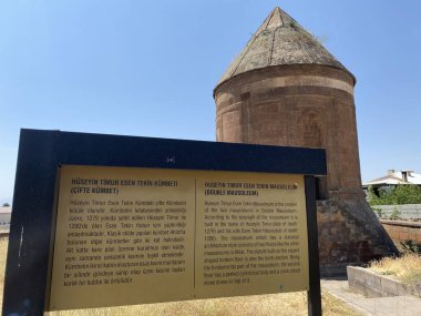 Located in Ahlat, Turkey, the Twin Vaults were built in the 13th century. clipart