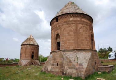 Located in Ahlat, Turkey, the Twin Vaults were built in the 13th century. clipart