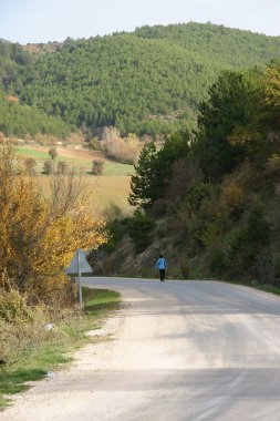 Türkiye 'nin Bolu köylerinden bir manzara