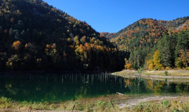 Mudurnu, Bolu, Türkiye 'deki Suluklu Gölü manzarası