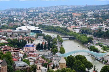 Gürcistan 'ın başkenti Tiflis' ten bir manzara