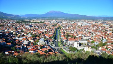 Kosova 'nın tarihi Prizren kentinden bir manzara