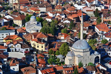 Kosova 'nın tarihi Prizren kentinden bir manzara