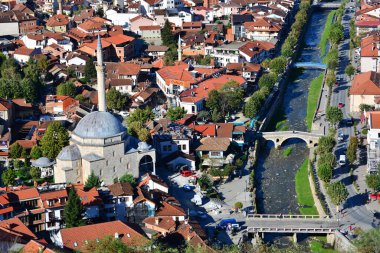 A view from the historical town of Prizren in Kosovo clipart