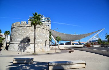 Arnavutluk 'un Durres kentinin manzarası