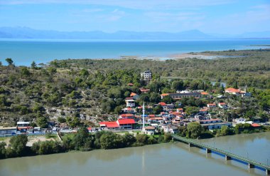 Arnavutluk 'un Şkodra kentinin manzarası
