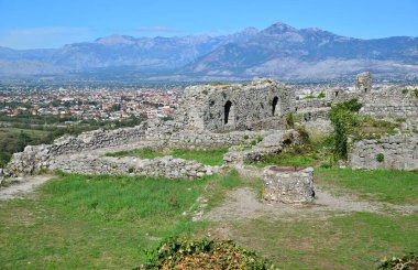 Arnavutluk 'un Şkodra kentinin manzarası