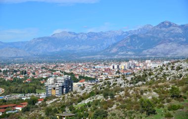 Arnavutluk 'un Şkodra kentinin manzarası