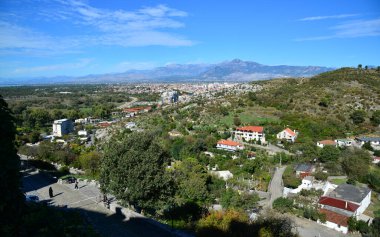 Arnavutluk 'un Şkodra kentinin manzarası