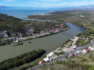 Arnavutluk 'un Şkodra kentinin manzarası
