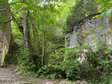 Türkiye 'nin Trabzon kentinde bulunan Vazelon Manastırı Bizans döneminde inşa edildi..