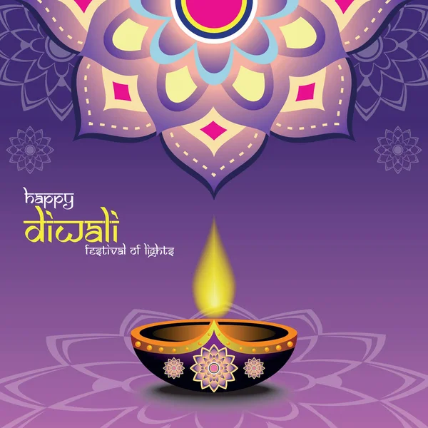 Diwali Day Illustration Fest Des Lichts Eine Der Kultur Oder — Stockvektor