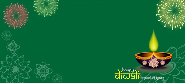 Diwali Dag Illustration Festival Ljus Kulturen Eller Traditioner Indien Enkel — Stock vektor