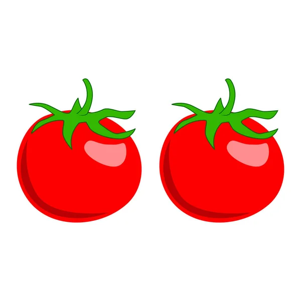西红柿图解 一个简单的病媒设计 — 图库矢量图片