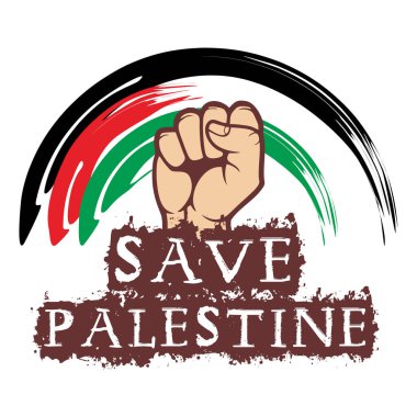 Filistin 'i kurtarın, basit bir düz tasarım çizimi
