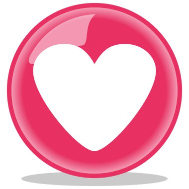 Dünya Kalp Günü illüstrasyonu, basit bir düz tasarım