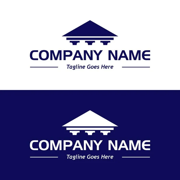 Hukuk logosu, örnek şirket logosu, basit bir vektör tasarımı.