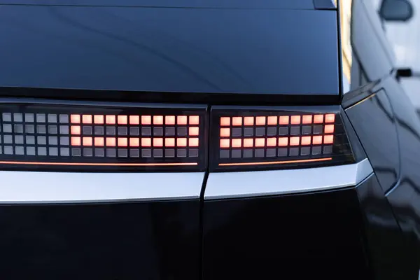 Car Taillight Led Red Taillight Closeup Tail Light Modern Car — Stock Photo, Image
