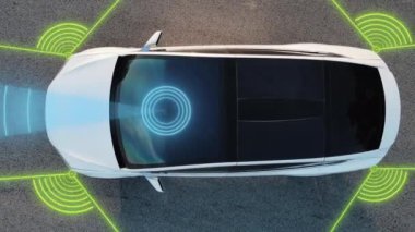 Otomatik pilot Otomobil Teknolojileri, Radar, 360, Sensör, Kameralar, Lazer. Yapay Zeka Dijitalleştiriyor ve Analiz Ediyor. Algılayıcı Tarama Yolu Araçlar, Tehlike, Hız Sınırları İçin İleride.