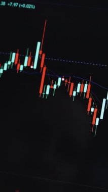 Şifreleme para birimi grafiğinin dikey format videosu çevrimiçi. Borsada Eth and BTC 'den alıntılar. Bitcoin ethereum 'un borsa çizelgesi. Bilgisayarın veya bilgisayarın ekranındaki uygulamayı görüntüle.