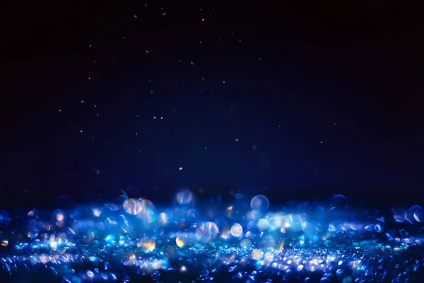 Glödande Den Mörka Defocused Pärla Glitter Konsistens Jul Och Vinter — Stockfoto