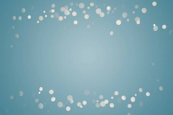 Kerstmis Winter Vakantie Blauwe Achtergrond Met Bokeh Lichten — Stockfoto