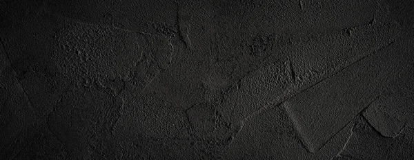 Black Dark Gray Rough Grainy Stone Wall Texture Background — Stock Photo, Image