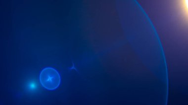 Boşluk benzeri bir arkaplan oluşturan bir lens fişeği.