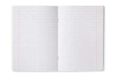 Boş bir şebeke defteri boş sayfalarını göstererek temiz bir yüzey üzerinde yatar.