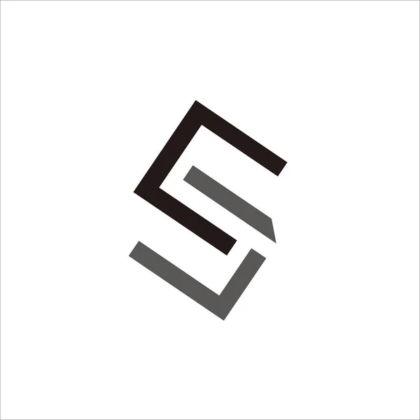 Stampa Lettera Logo Design Vostro Marchio Aziendale — Vettoriale Stock