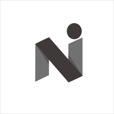 Şirket markanız için NI harfi logo tasarımını yazdırın