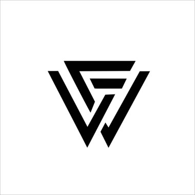 Adınız, markanız ve ürününüz için WF logo yazı tipi tasarımını yazdırın