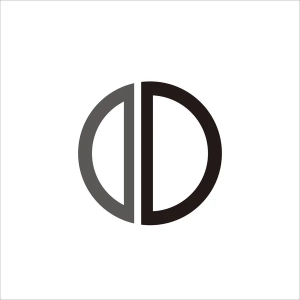 Stampa Design Del Logo Della Lettera Tuo Marchio Nome Identità — Vettoriale Stock