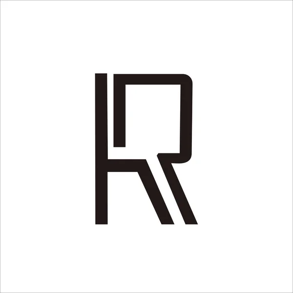あなたのブランド 会社のアイデンティティのための印刷Hrの手紙のロゴデザイン — ストックベクタ
