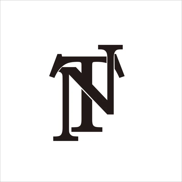 Σχεδιασμός Λογότυπου Γραμμάτων Για Εμπορικό Σήμα Όνομα Και Την Εταιρική — Διανυσματικό Αρχείο