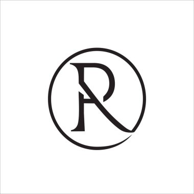 Markanız, isminiz ve kimliğiniz için RA harfi logo tasarımını yazdırın