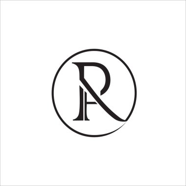 Markanız, isminiz ve kimliğiniz için RA harfi logo tasarımını yazdırın